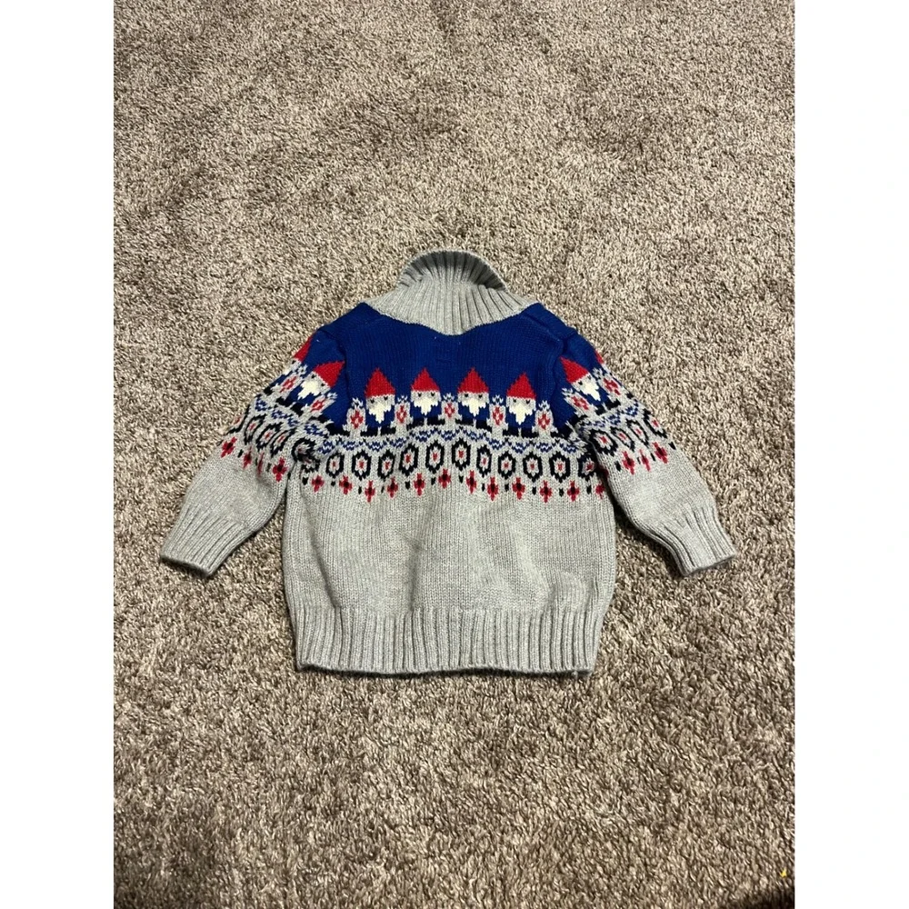 Baby Gap Infant Christmas Gnome Button Up Sweater 3-6M‎